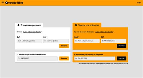 Recherche de personnes, d’entreprises, et recherche par numéro de.